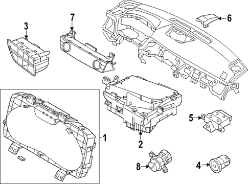 Instruments & Gauges for 2024 Genesis Electrified G80 #0