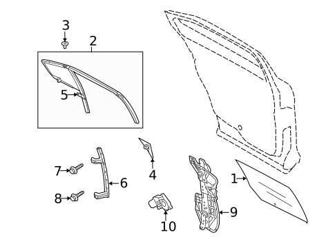 Rear Door for 2018 Ford Special Service Police Sedan #0