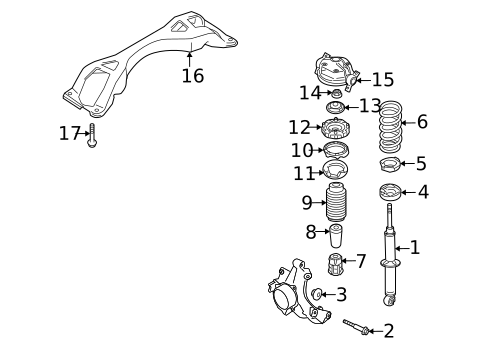 Shocks & Components for 2009 Audi Q7 #1
