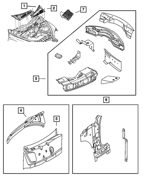 Auvent et tablier pour 2007 Chrysler PT Cruiser #0