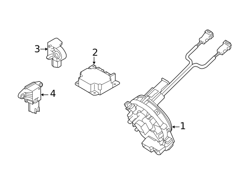 Air Bag Components for 2018 Kia Cadenza #1