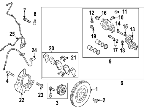 Brake Components for 2024 Hyundai Santa Fe #2