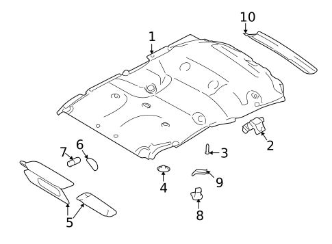 Interior Trim - Roof for 2017 Lincoln Navigator #0