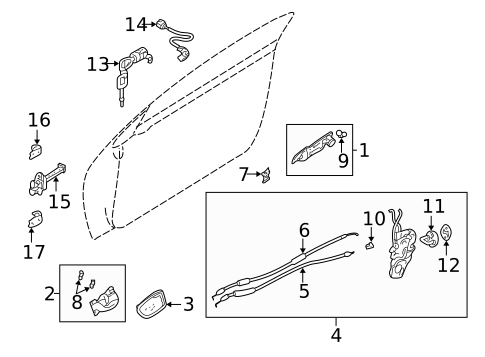Front Door for 2002 Mitsubishi Eclipse #0