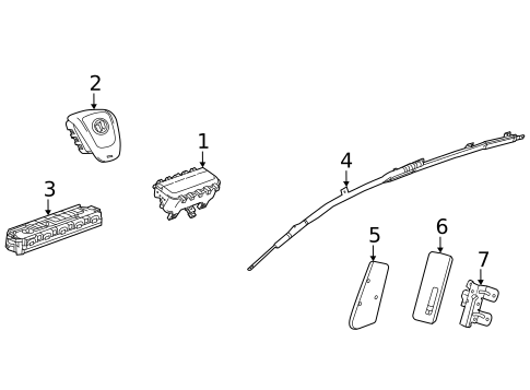 Air Bag Components for 2023 Buick Encore GX #0