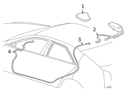 Antenna & Radio for 2012 Cadillac CTS #1