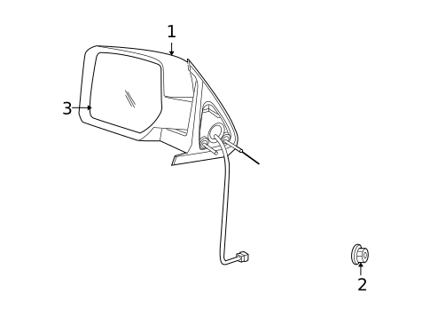 Outside Mirrors for 2011 Dodge Nitro #0