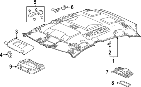 Interior Trim - Roof for 2022 Honda Civic #2