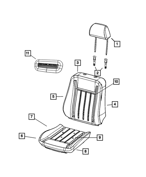 Front Seats - First Row for 2009 Dodge Charger #11
