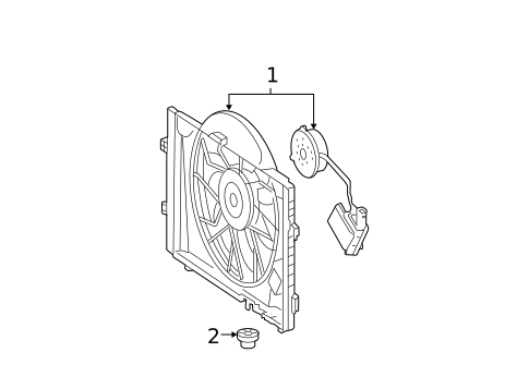 Cooling Fan for 2005 Mercedes-Benz C320 #0