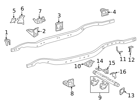 Frame & Components for 2017 Lexus LX570 #0