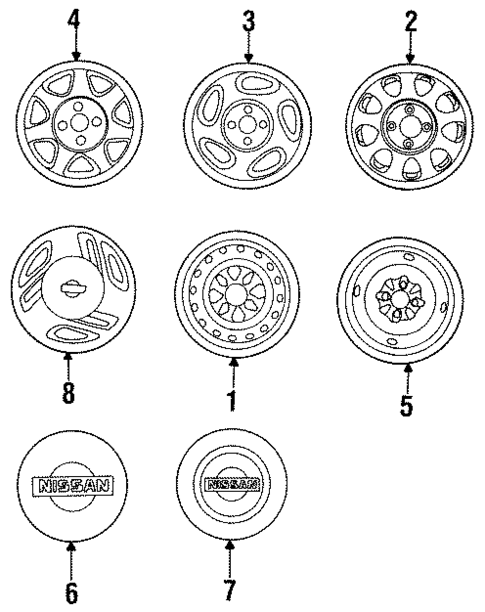 Wheels for 1991 Nissan NX #0