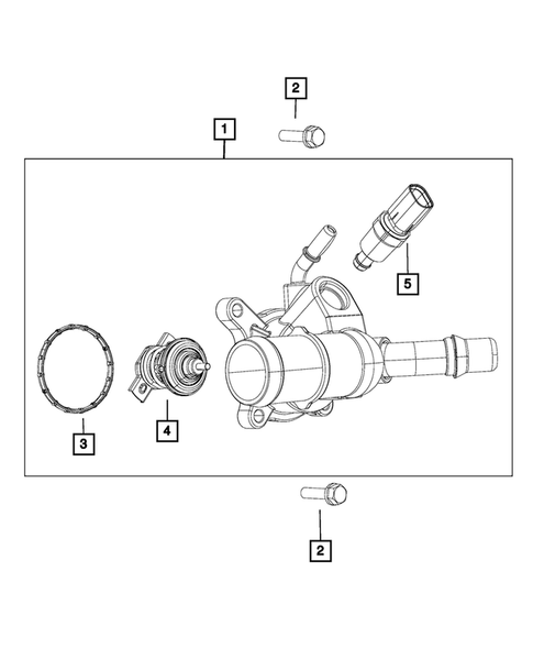 Water Pump and Related Parts for 2015 Jeep Cherokee #2