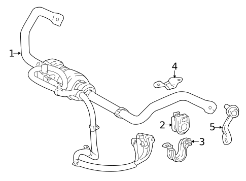Stabilizer Bar & Components for 2020 Lexus LS500 #2