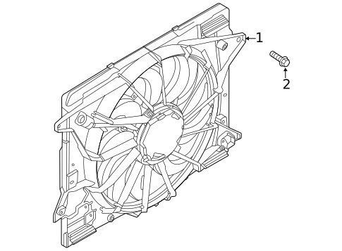 Cooling Fan for 2023 Lincoln Corsair #0