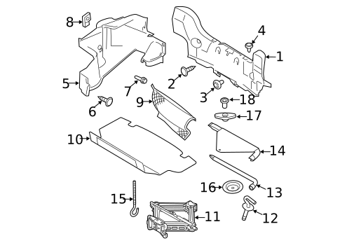 Interior Trim - Rear Body for 2014 Ford Mustang #1