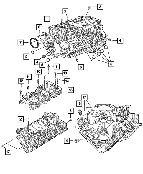 Cylinder Block for 2007 Dodge Ram 1500 #0