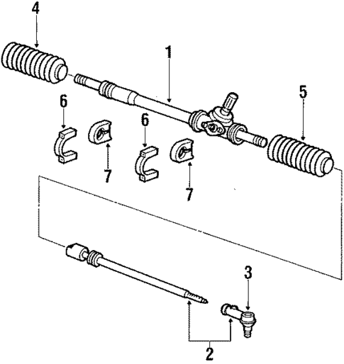 Steering Gear & Linkage for 1987 Porsche 924 #1