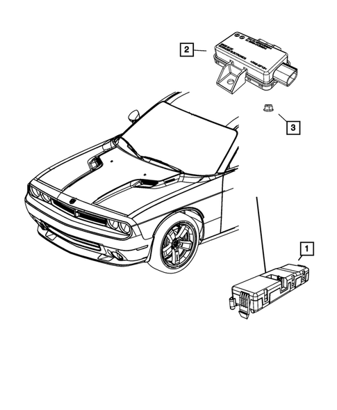 Keys, Modules and Engine Controllers for 2008 Dodge Challenger #3