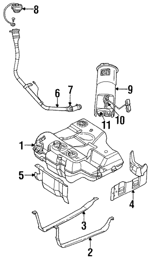 Fuel System Components for 2001 Chrysler LHS #0