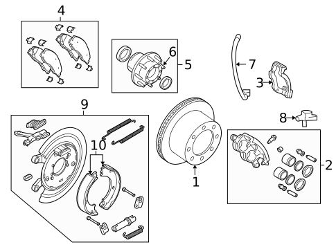 Rear Brakes for 2010 Dodge Ram 3500 #0