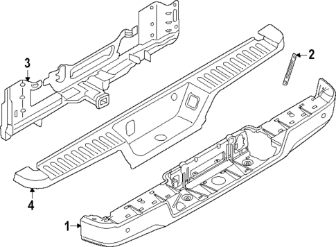 Bumper & Components - Rear for 2024 Ford F-150 #0