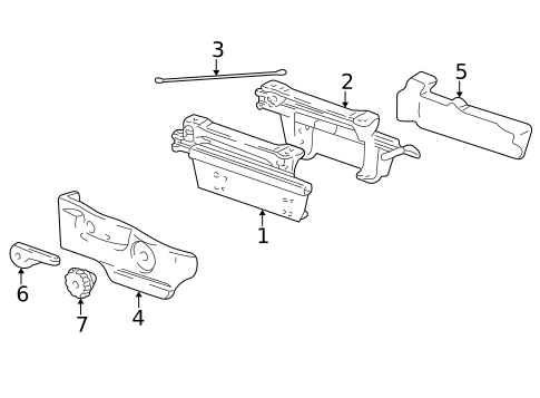 Tracks & Components for 2004 Buick Rendezvous #1