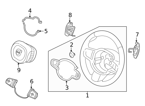 Steering Wheel & Trim for 2022 Volvo XC60 #0