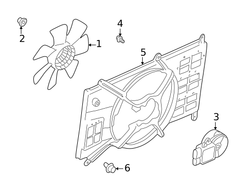 Cooling Fan for 2003 Chrysler Sebring #0
