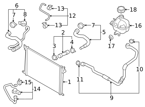 Radiator & Components for 2014 Mini Cooper Countryman #5