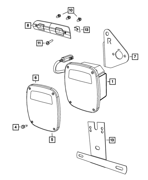 Lamps - Front, Rear and Courtesy for 2007 Dodge Ram 2500 #4
