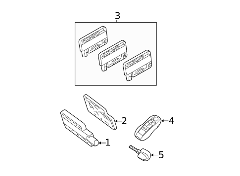 Keyless Entry Components for 2013 Porsche Panamera #0