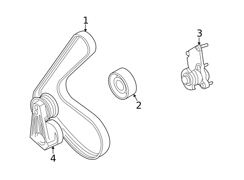 Belts & Pulleys for 2008 Land Rover Range Rover Sport #1