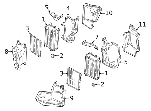 Radiator & Components for 2021 Audi TT RS Quattro #1