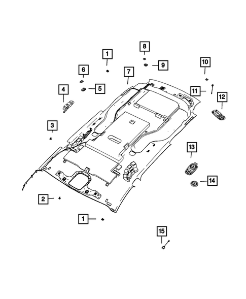 Headliners - Visors - Assist Straps for 2023 Chrysler Pacifica #0