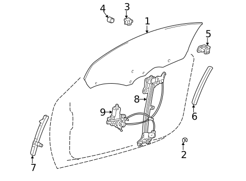 Front Door for 2009 Lexus SC430 #0