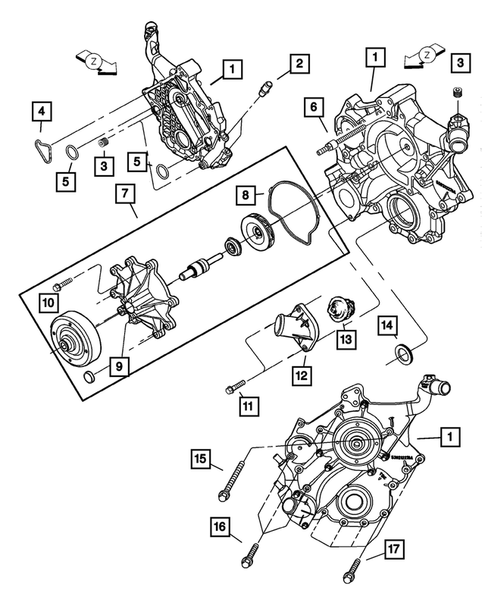 Timing Belt and Cover for 2006 Dodge Dakota #0