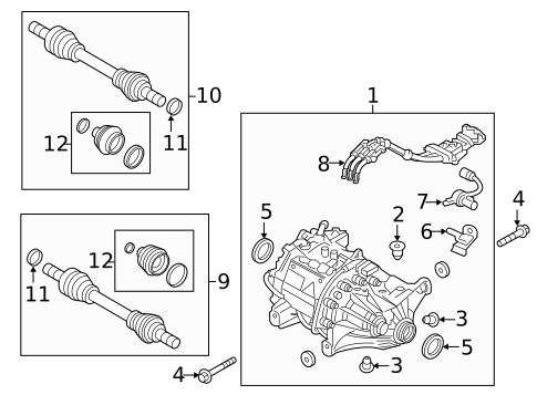 Axle & Differential for 2019 Volvo S90 #1