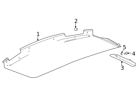 Interior Trim - Convertible Top for 2021 Chevrolet Corvette #0