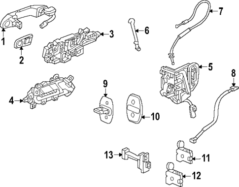 Lock & Hardware for 2024 GMC Canyon #3