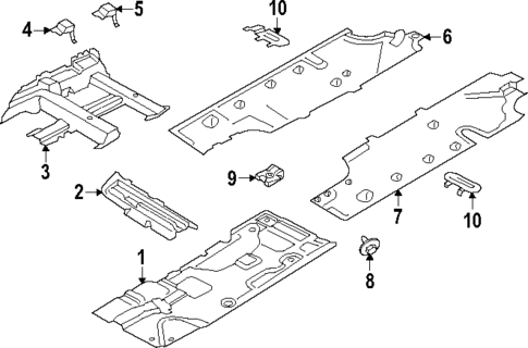Floor & Rails for 2025 Porsche Panamera #0