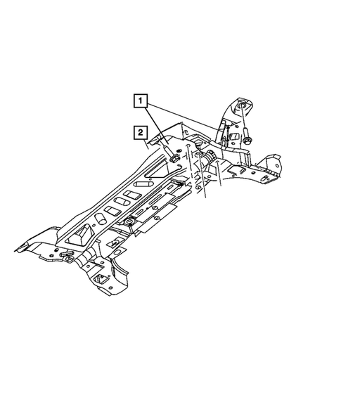 Front Suspension, Strut and Cradle for 2009 Chrysler PT Cruiser #1