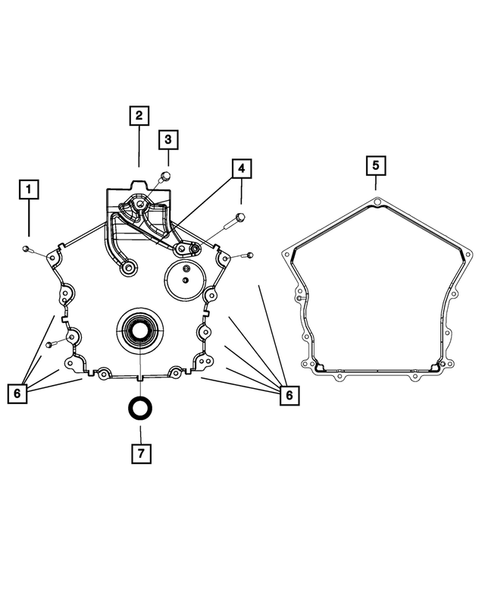 Timing Belt/Chain and Cover and Balance Shaft for 2010 Chrysler Sebring #1