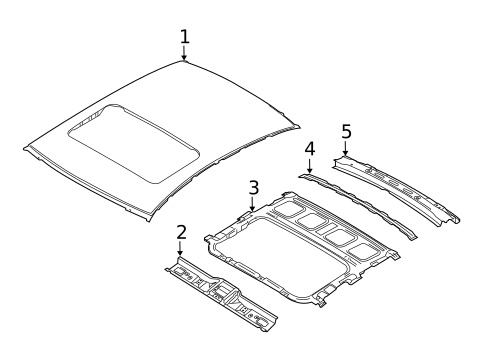 Roof & Components for 2018 Kia Forte5 #0