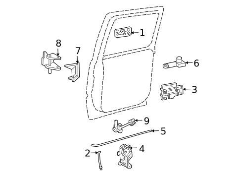 Front Door for 2002 GMC Yukon #2