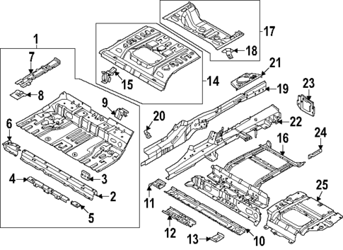 Rear Floor & Rails for 2025 Hyundai Ioniq 6 #0