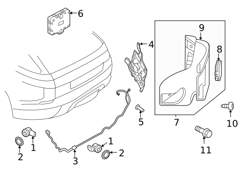 Electrical Components for 2022 Land Rover Range Rover Velar #0