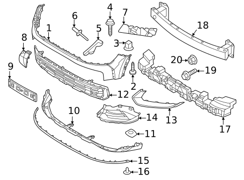 Bumper & Components - Front for 2023 Kia Sportage #1
