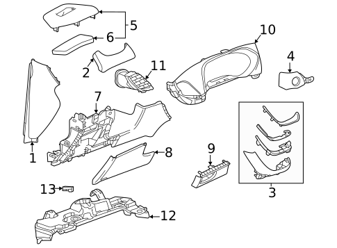 Instrument Panel Components for 2023 Buick Envision #0