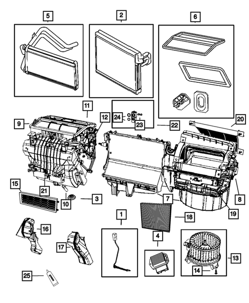 Air Conditioner and Heater Units for 2013 Jeep Compass #0
